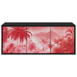 Wall-mounted TV Cabinet AACHEN 102 x 33 x 40 cm Black Oak 8007184