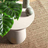 Rug ZIZUR Beige 100x200 cm Jute Look Indoor and Outdoor 4010392