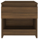 ZNTS Bedside Cabinets 2 pcs Brown Oak 40x30x39 cm Engineered Wood 815134