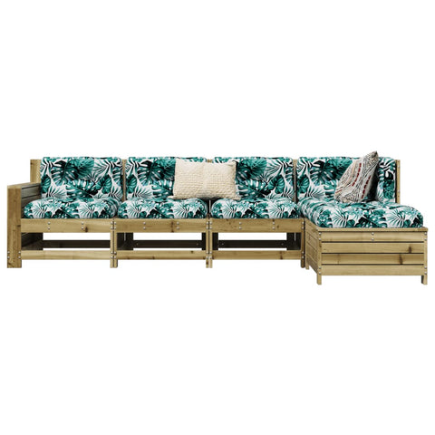 ZNTS 5 Piece Garden Sofa Set Impregnated Wood Pine 3250831