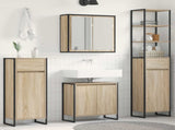 Bathroom Furniture Set with Drawer Sonoma Oak Engineered Wood 3403053
