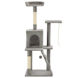 ZNTS Cat Tree with Sisal Scratching Posts 120 cm Grey 170590