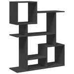 ZNTS Room Divider Bookcase Black 92x29x112 cm Engineered Wood 858121