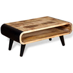 ZNTS Coffee Table Rough Mango Wood 90x55x39 cm 244008