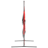 Portable Baseball Net Black and Red 183x105x183 cm Polyester 93747