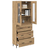 Highboard 2 pcs Artisan Oak 69.5 x 34 x 180 cm Engineered Wood 3416022