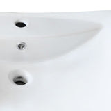 Luxury Ceramic Basin Rectangular with Overflow & Faucet Hole 140688