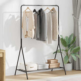 Clothes Rack with Storage Black 100 x 56 x 154 cm Steel 868444