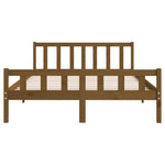 Bed Frame without Mattress Honey Brown Solid Wood 120x200 cm 810677