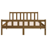 Bed Frame without Mattress Honey Brown Solid Wood 120x200 cm 810677