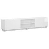 TV Stand 180 x 34.5 x 40 cm High Gloss White Engineered Wood 8011499