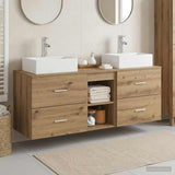 Bathroom Cabinet Set 3 pcs Artisan Oak 49.5 x 41 x 62.5 cm 3405842