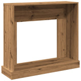 Fireplace Surround Artisan Oak 100x30x87.5 cm Engineered Wood 854570