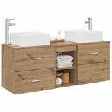 Bathroom Cabinet Set 3 pcs Artisan Oak 49.5 x 41 x 63 cm 3405826