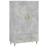 Highboard Concrete Grey 69.5x31x115 cm Engineered Wood 828216