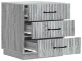 Bedside Cabinet Grey Sonoma 43 x 41 x 63.5 cm Engineered Wood 895251