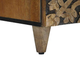 Sideboard with Storage Brown 60 x 33.5 x 75 cm Solid Mango Wood 4018358