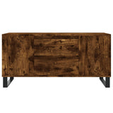Coffee Table Smoked Oak 102x44.5x50 cm Engineered Wood 831009