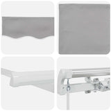 Retractable Awning Light Grey 400 x 300 cm 3330639