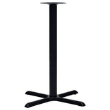 Bistro Table Leg Black 76x76x107 cm Cast Iron 325432