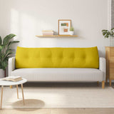 Back Pillow Yellow 180 x 24 x 50 cm Velvet 42014581