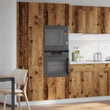 Microwave Cabinet Lyon Old Wood 60x57x207 cm Engineered Wood 856128