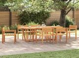 7 Piece Garden Dining Set Solid Wood Acacia 3334772