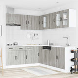 11 Piece Kitchen Cabinet Set "Kalmar" Grey Sonoma Engineered Wood 3314917