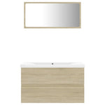 ZNTS Bathroom Furniture Set Sonoma Oak Engineered Wood 3071597