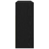 Sideboard Black Oak 116 x 30 x 75 cm Engineered Wood 3333885