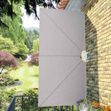 Collapsible Terrace Side Awning Cream 300x150 cm 44568