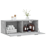 Wall Cabinet Concrete Grey 100x36.5x35 cm Engineered Wood 830152