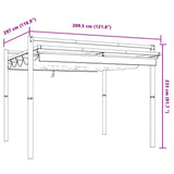 Garden Gazebo with Retractable Roof Taupe 3x3 m Aluminium 4003970