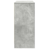 Sideboard with Drawer Concrete Grey 80x34x76 cm Engineered Wood 861538