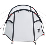 Camping Tent Tunnel 3-Person White Blackout Fabric Waterproof 94393