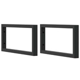 Basin Shelf Wall Mounted Steel and Solid Wood Oak 3302613