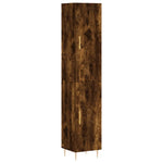 Highboard Smoked Oak 34.5x34x180 cm Engineered Wood 3198782