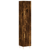 Highboard Smoked Oak 34.5x34x180 cm Engineered Wood 3198782