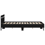 Bed Frame with Headboard Black oak 120 x 190 cm Engineered wood 3333959