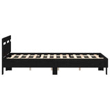 Bed Frame with Headboard Black oak 120 x 190 cm Engineered wood 3333959