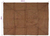 Area Rug Grey 300 x 300 cm Jute 42010423