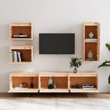 TV Cabinets 6 pcs Solid Wood Pine 3100184