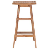 Folding Bar Stools 4 pcs Solid Teak Wood 44728