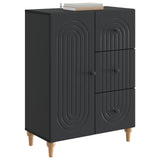 Sideboard with Drawer Black 66 x 34.5 x 90 cm Engineered Wood 894166