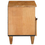 Bedside Cabinet Light Brown 40 x 33 x 46 cm Solid Acacia wood 4018086