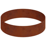 Garden Planter Rusty 90 x 90 x 20 cm Weathering Steel 873654