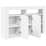 Sideboard White 116 x 30 x 75 cm Engineered Wood 3333876