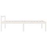 Senior Bed without Mattress White 75x190cm Small Single 810575