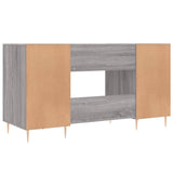 Desk Grey Sonoma 140x50x75 cm Engineered Wood 829538