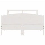 Bed Frame without Mattress White 160x200 cm Solid Wood Pine 3306220